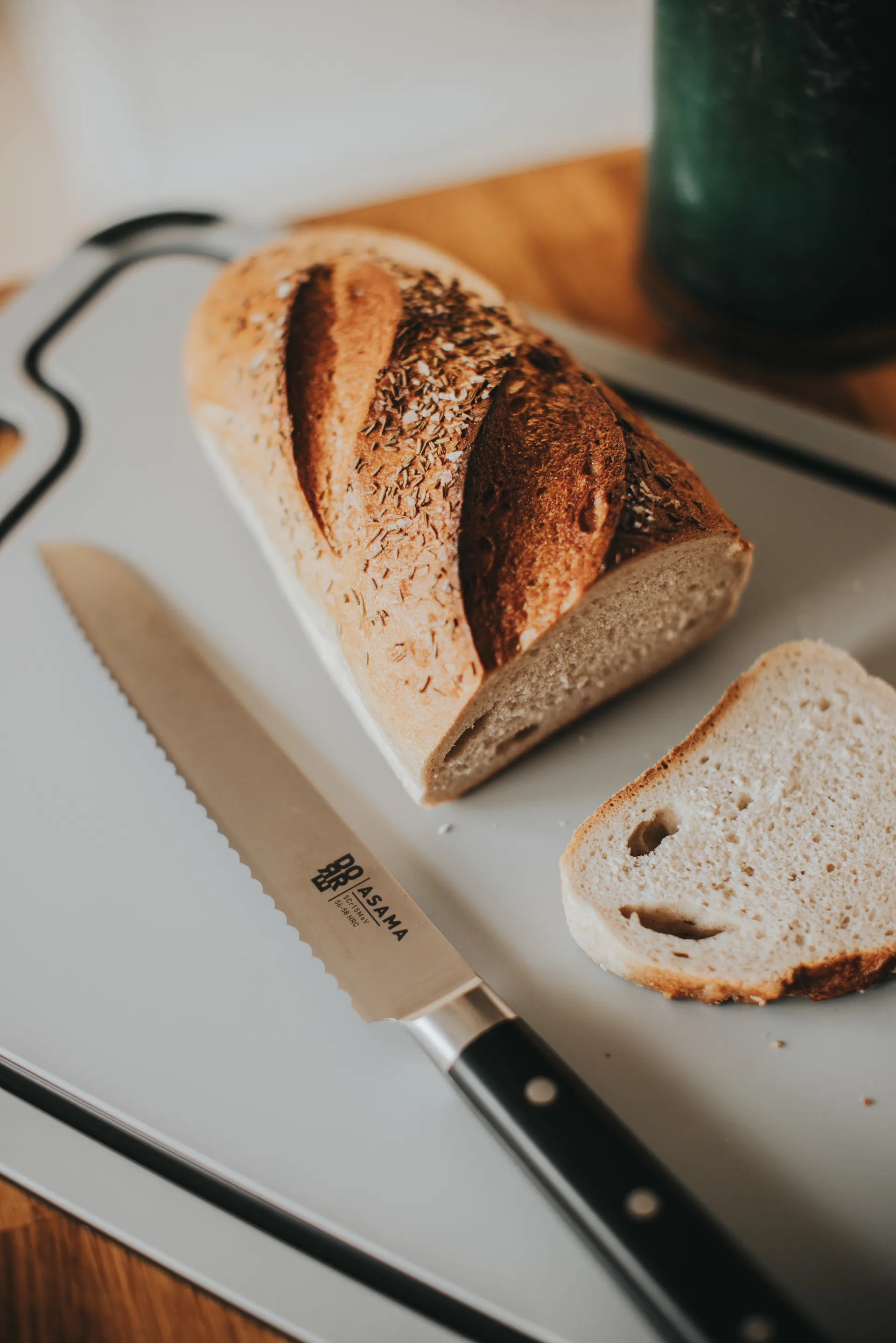 Asama bread knife 20 cm, Stainless steel Dorre