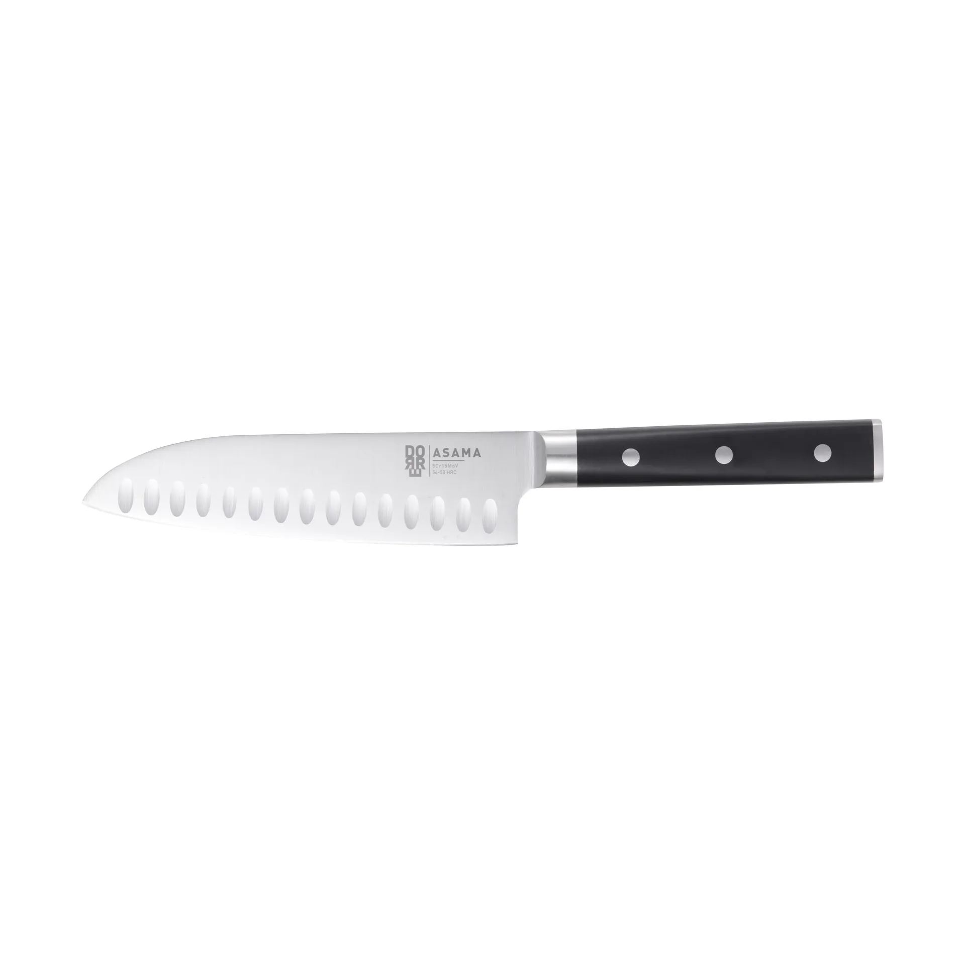 Asama santoku chef's knife 18 cm, Stainless steel Dorre