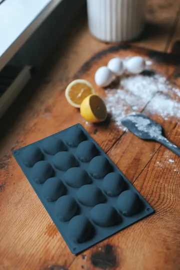 Beck baking tin - Grey, lemon, silicone, 15 pcs - Dorre