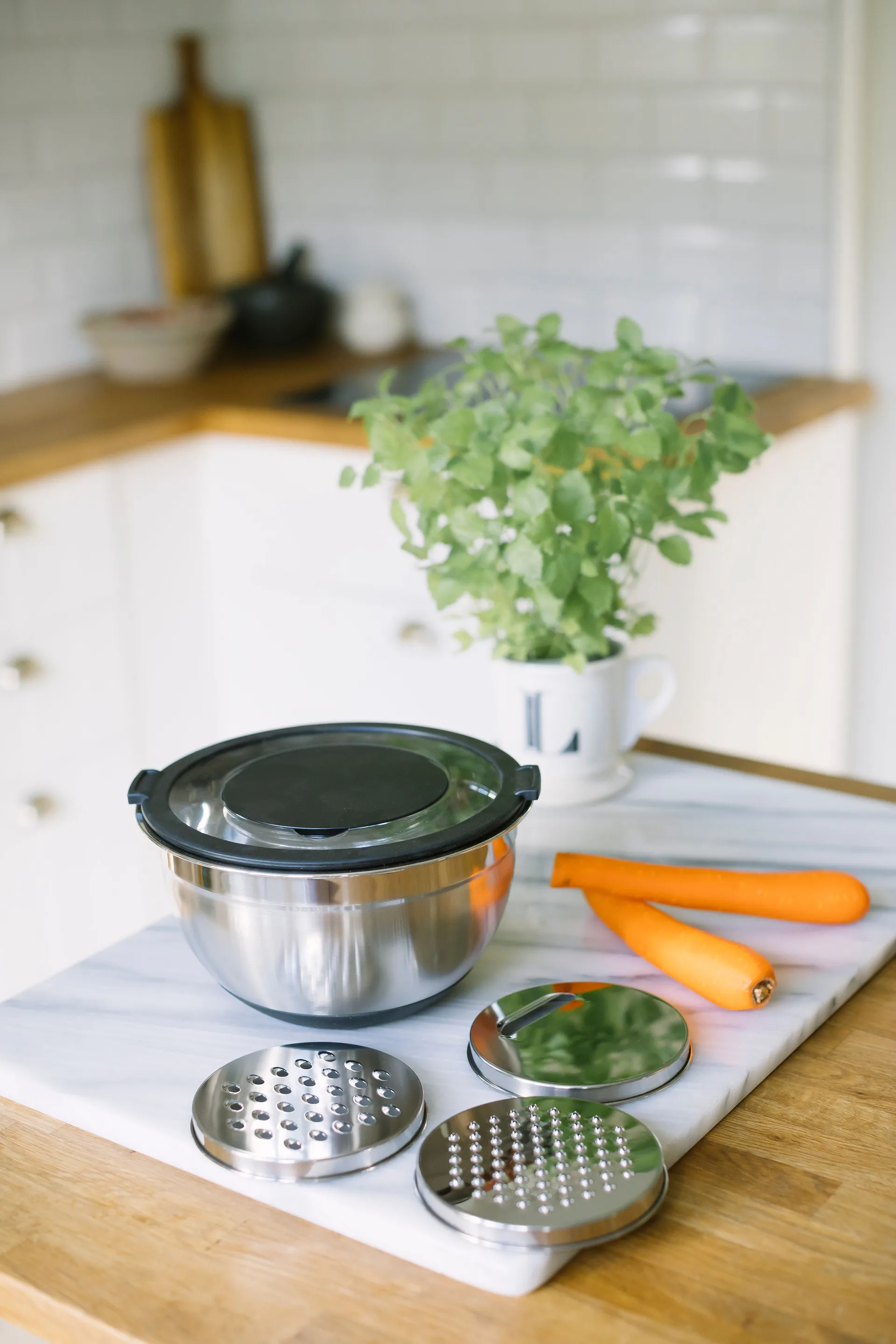 Betje jars with grater - 5 items, Stainless steel Dorre