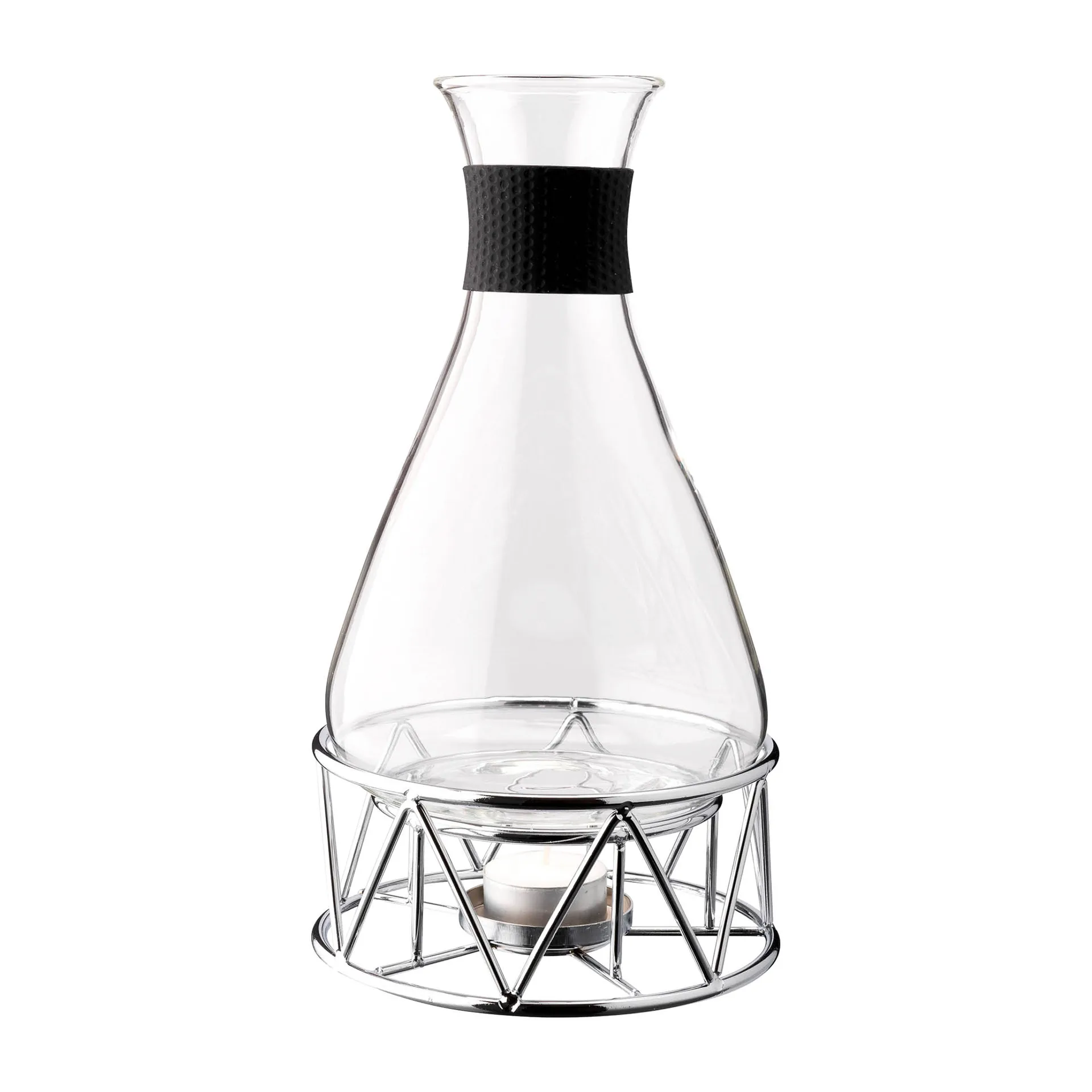 bircha carafe 1 L, Glass-chrome Dorre