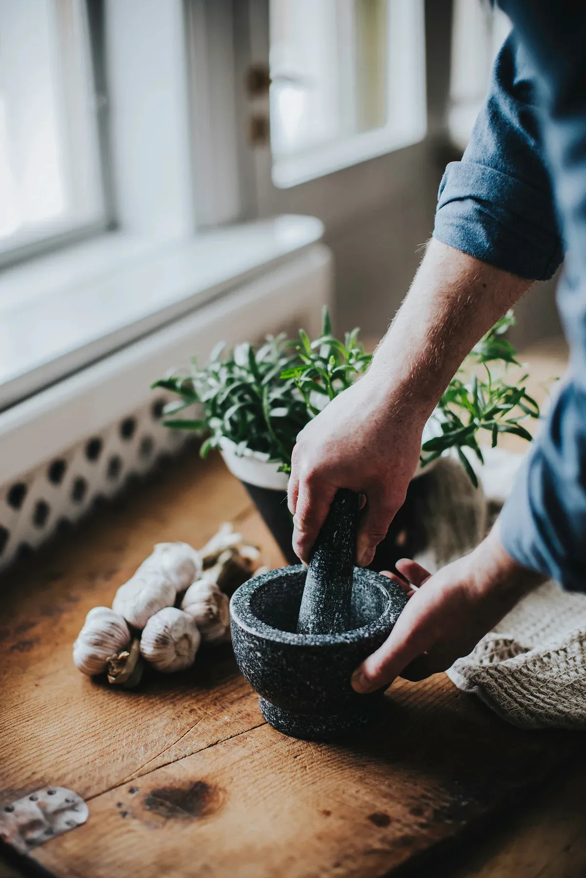 Birkedal mortar Ø13 cm, Granite Dorre