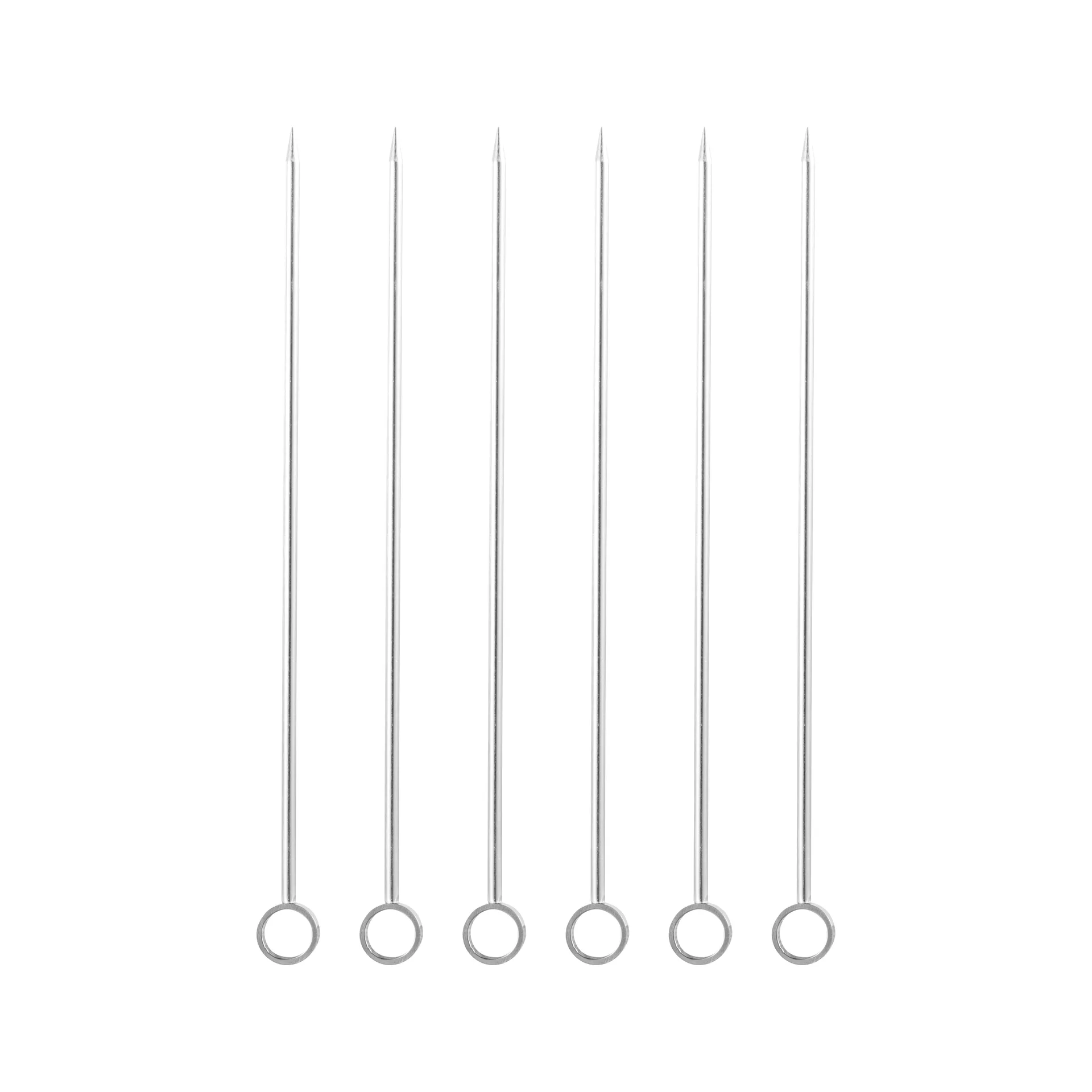 Carita cocktail sticks 6-pack, Stainless steel Dorre