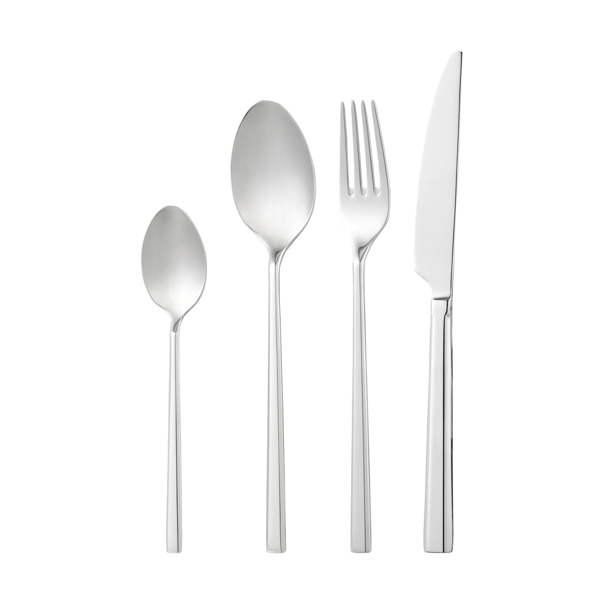 Dorre Clara cutlery set stainless steel 48 pieces | Scandinavian Design | Cutlery sets | Silver-coloured