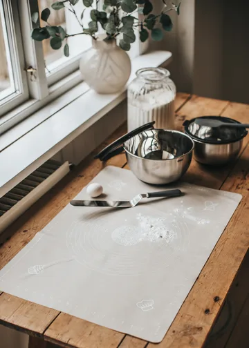 Cookie baking mat - Grey, XL, silicone, 50x70 cm - Dorre