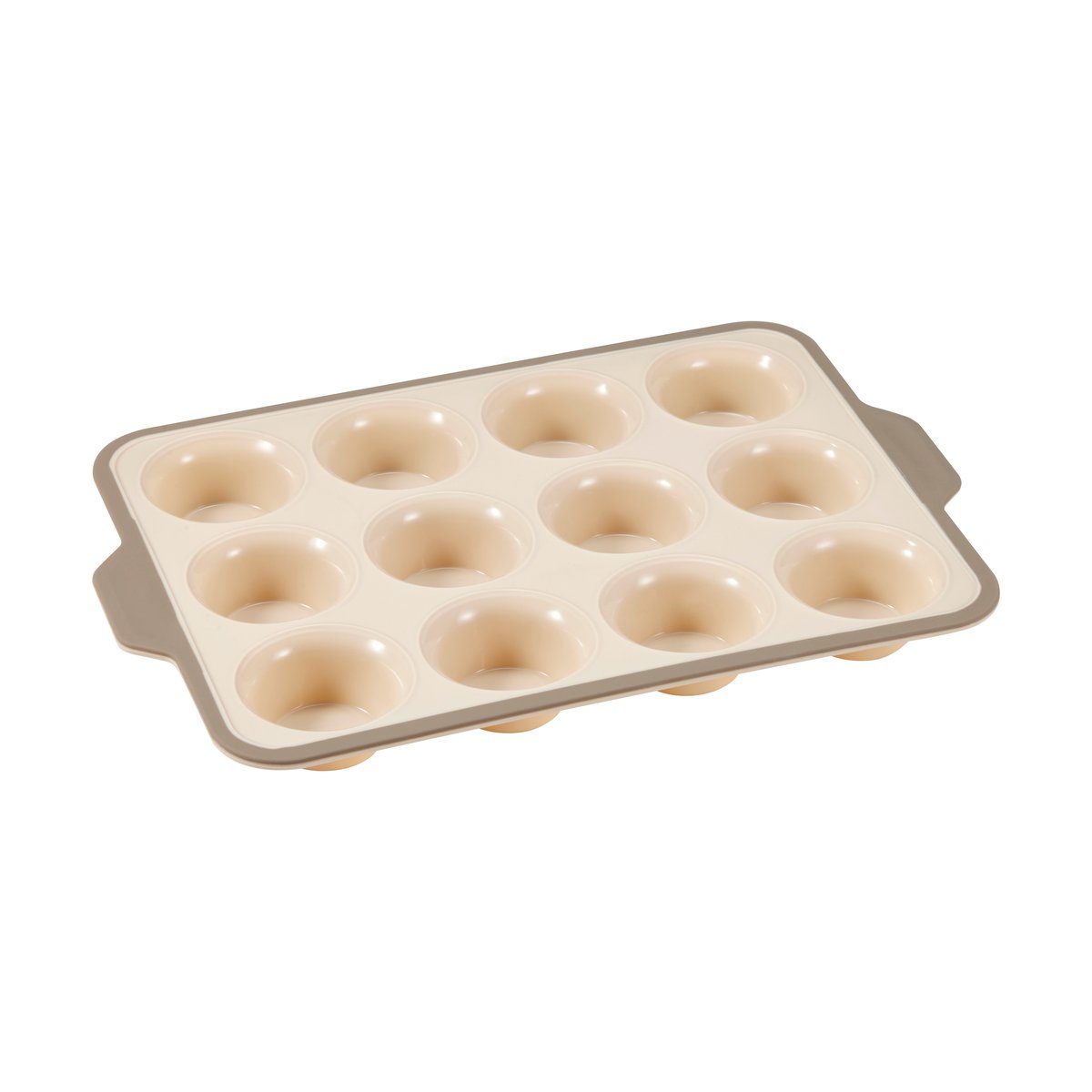 Dorre Cookie muffin tin, 12 cups Beige | Scandinavian Design | Cookie/Biscuit cutters & cake tins | Beige