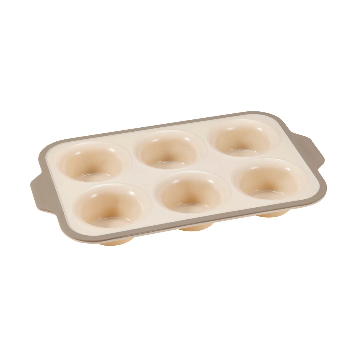 Dorre Cookie muffin tin, 6 cups Beige | Scandinavian Design | Cookie/Biscuit cutters & cake tins | Beige