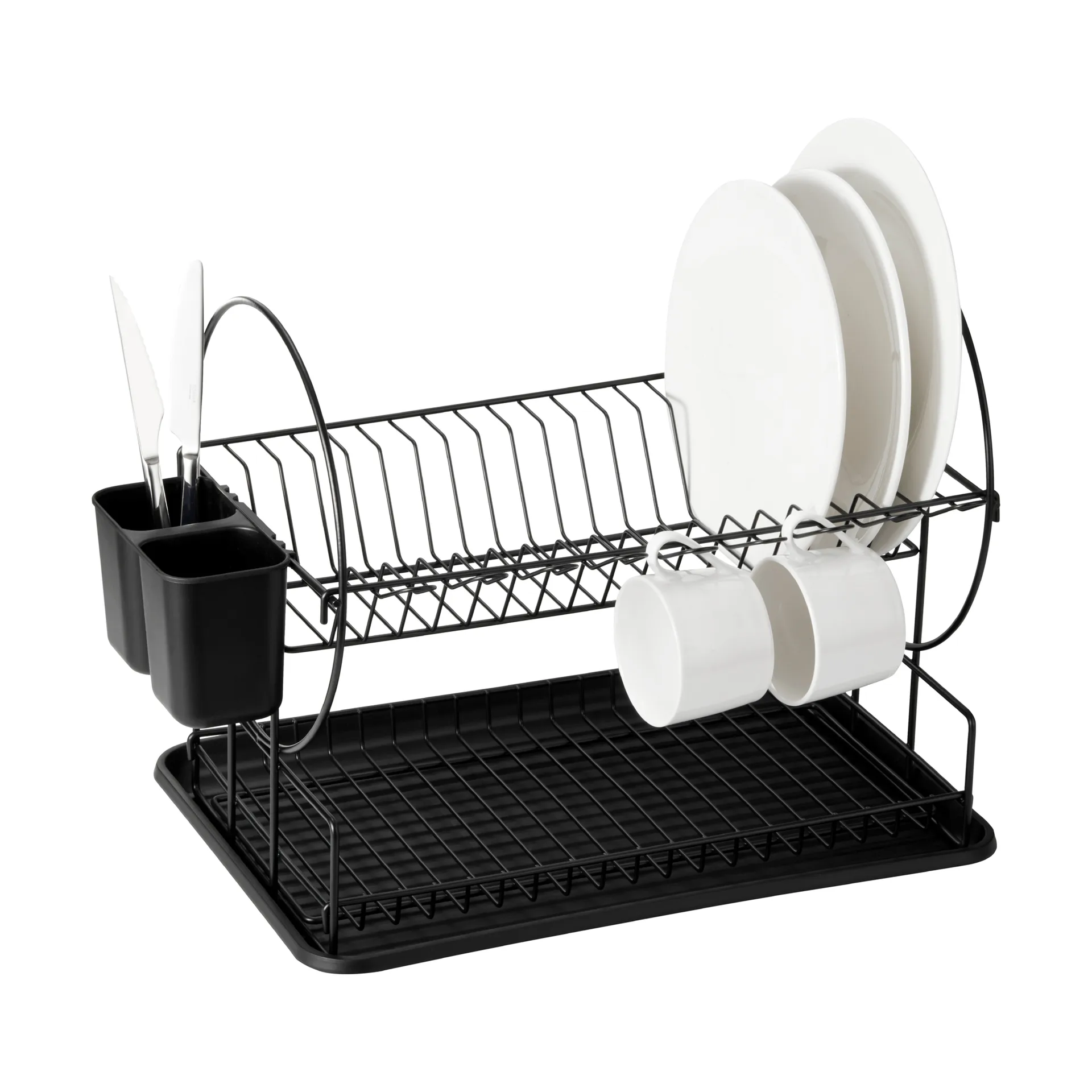 Disa dish rack, 2-tier, black Dorre