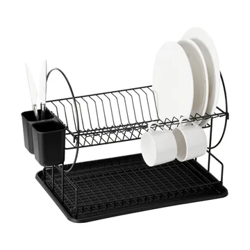 Disa dish rack - 2-tier, black - Dorre