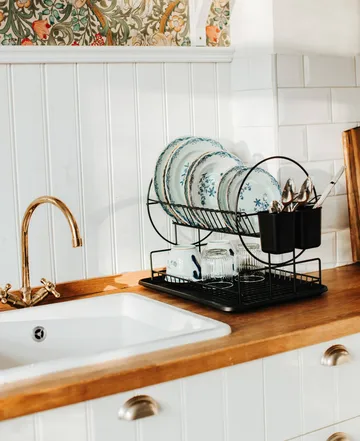 Disa dish rack - 2-tier, black - Dorre