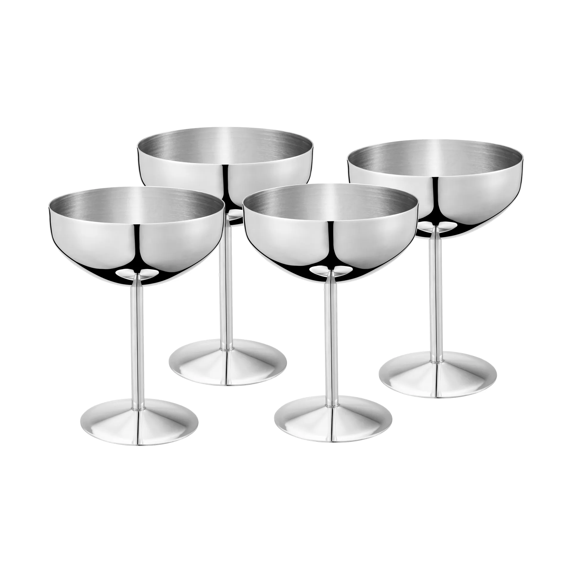 Dyane dessert bowl/ice cream cup, Stainless steel, 4-pack, 25 cl Dorre