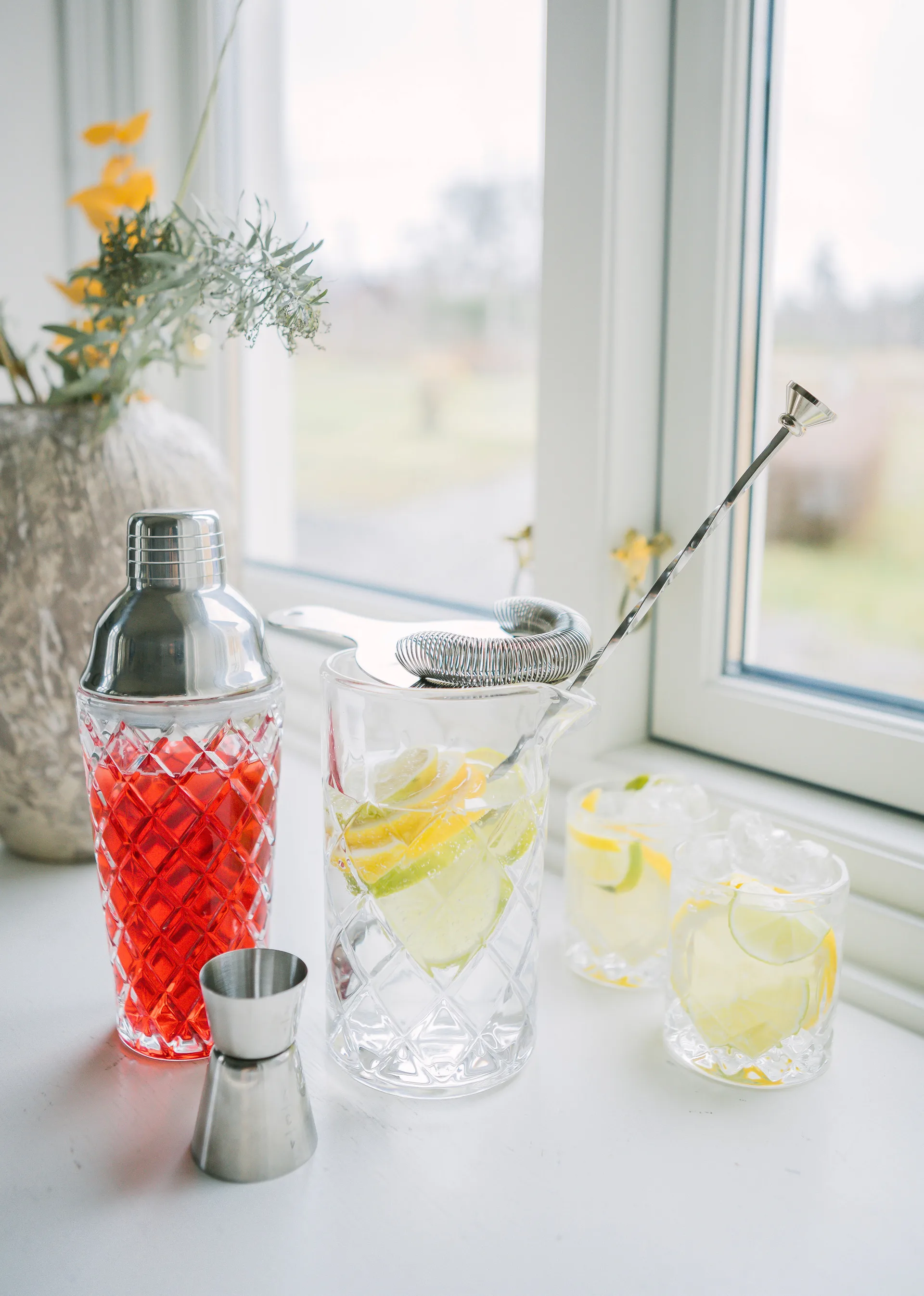 Dylan shaker 40 cl, Glass-stainless steel Dorre