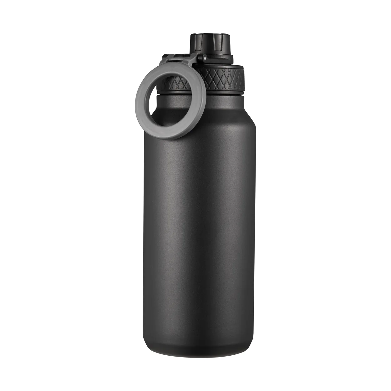 Dorre Flory double-wall water bottle with mobile magnet 0.9 L Black-gray