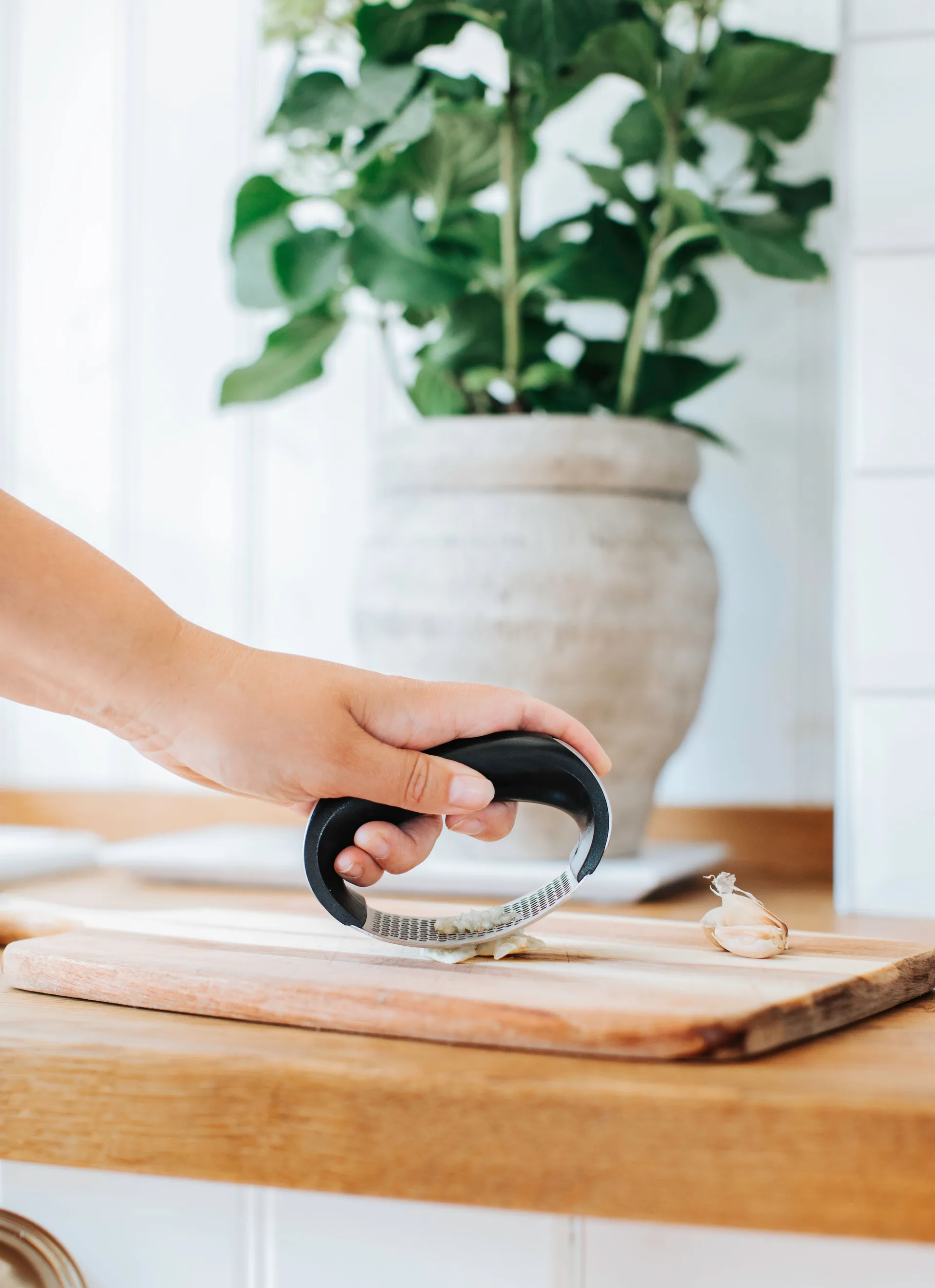 Garli garlic press, Stainless steel Dorre