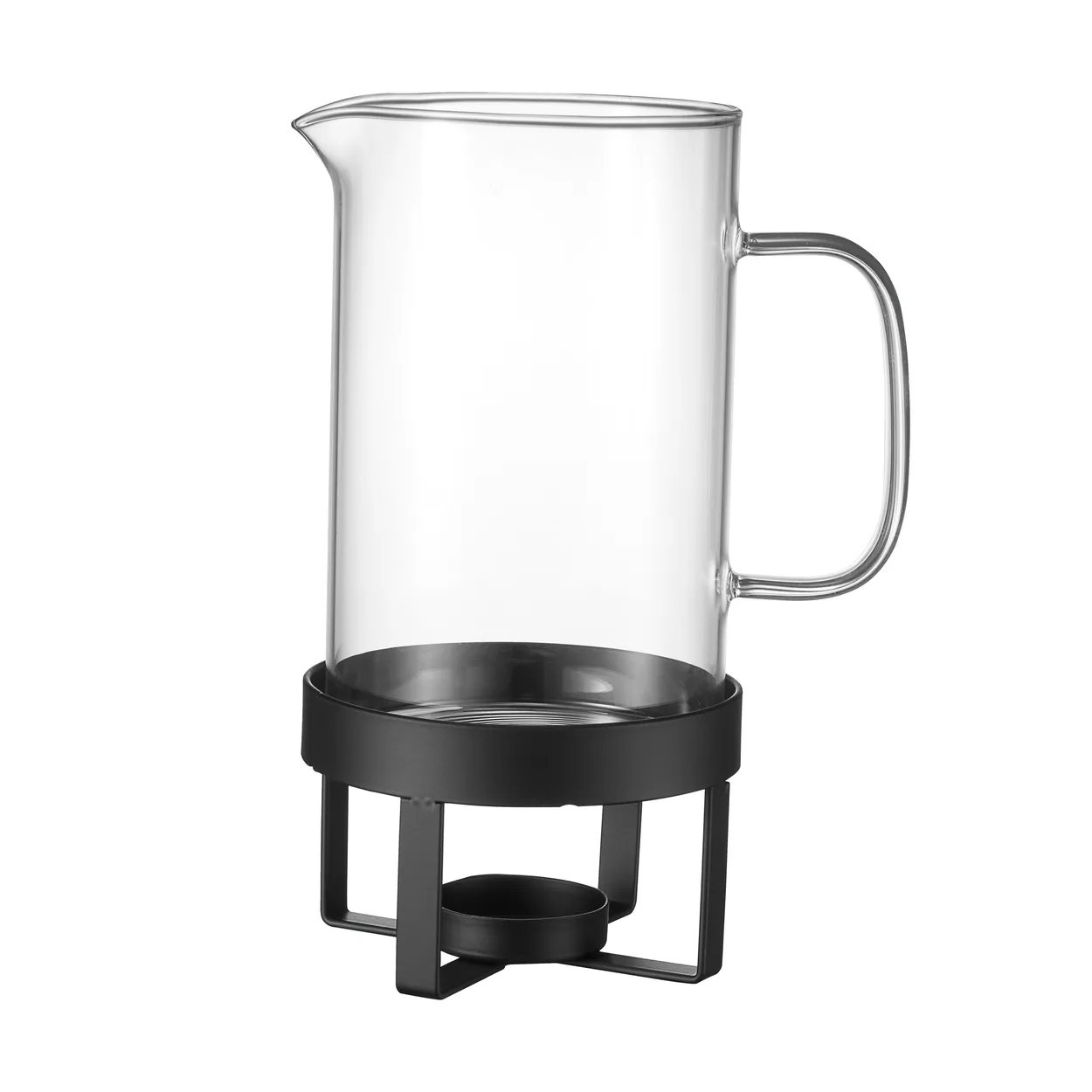 Dorre Gerry Glögg pot glass 1.2 L Black | Scandinavian Design | Water jugs and carafes | Transparent
