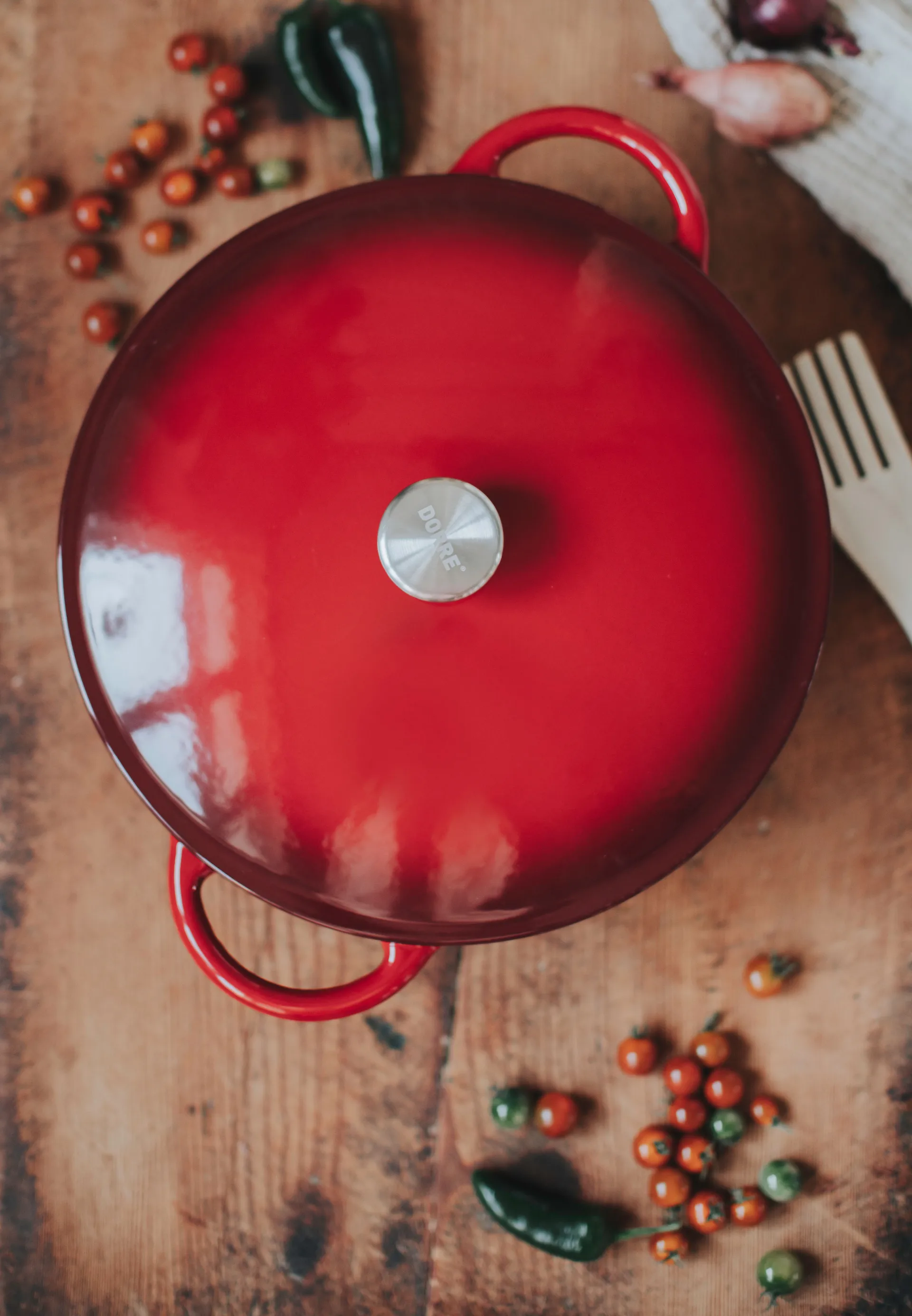 Gitty cast iron pot 7.2 L, Red Dorre