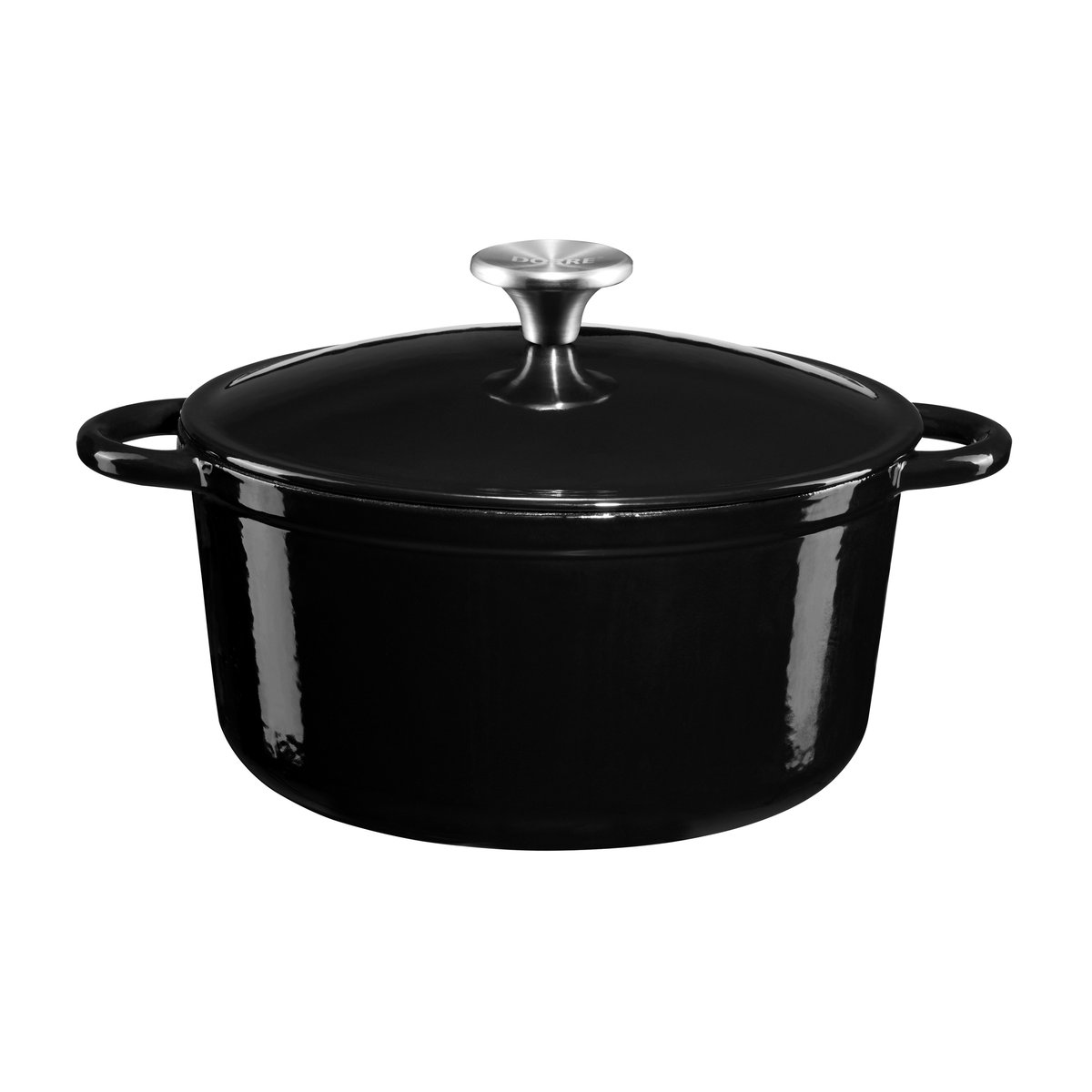 Dorre Gretl casserole dish emalj 4 L Black | Scandinavian Design | Cooking pots & Casserole dishes | Black