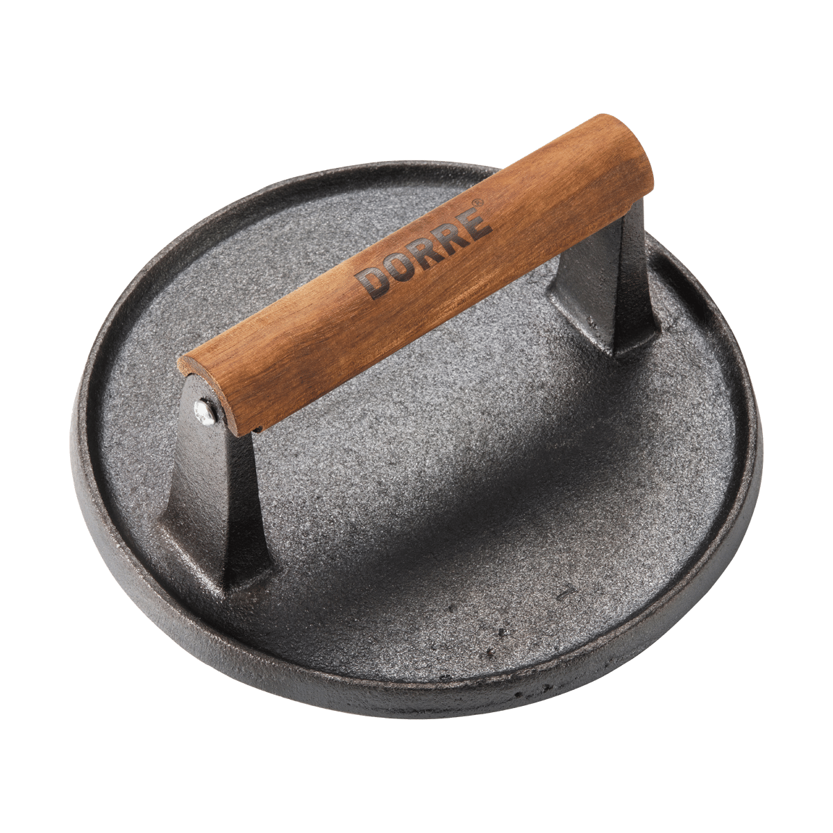 Dorre Hally hamburger press o17.7 cm Cast iron-acacia