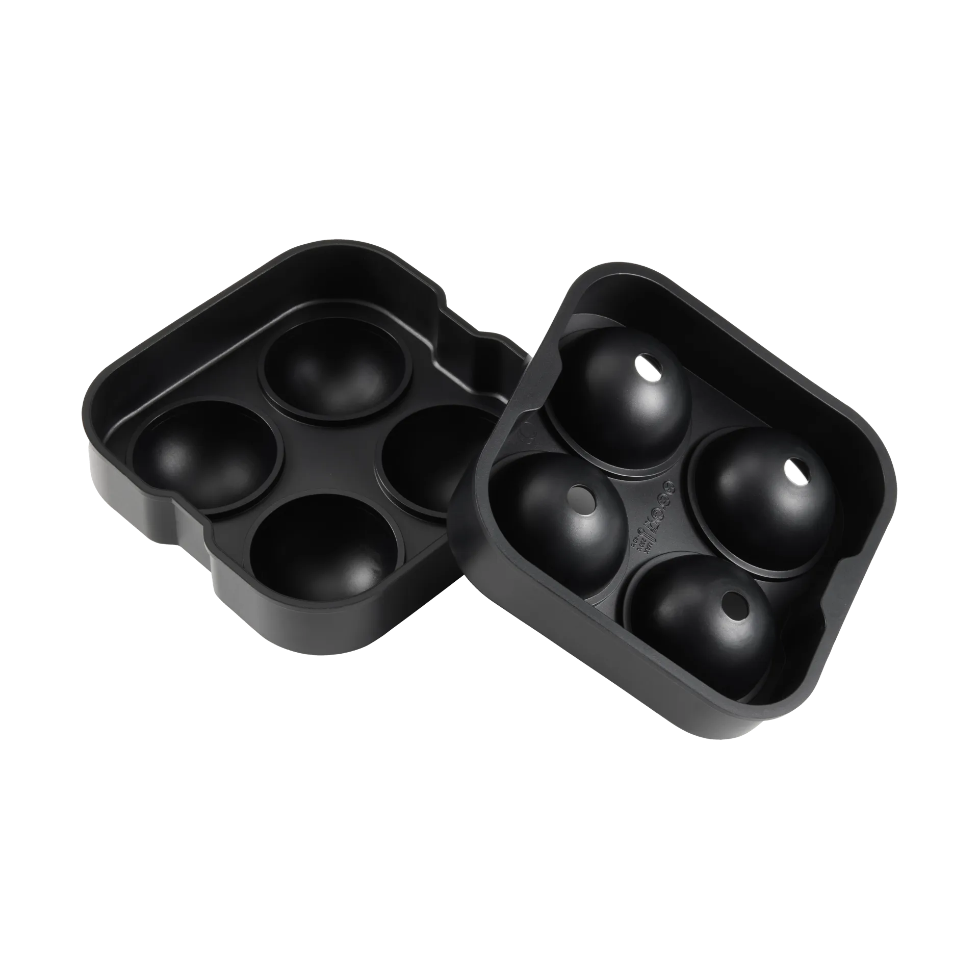 Isha round ice cubes 4 pcs, Black Dorre