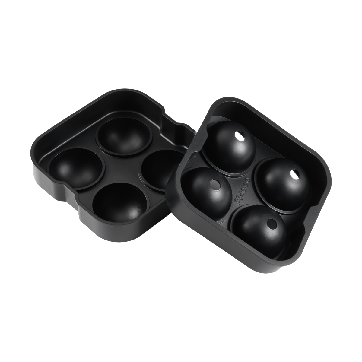 Dorre Isha round ice cubes 4 pcs Black