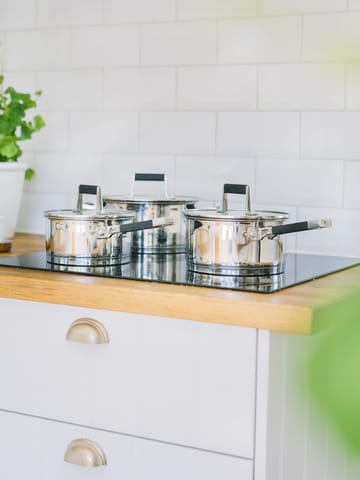 Kaci saucepan set 6 pieces - Stainless steel - Dorre
