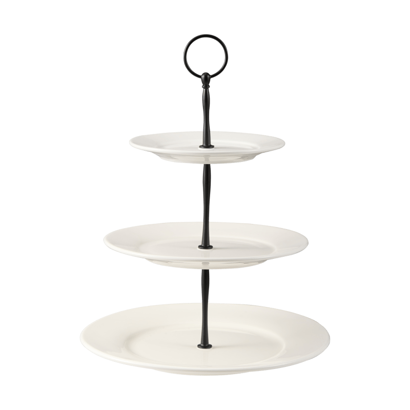 Dorre Kafi cake stand 3 tiers porcelain White