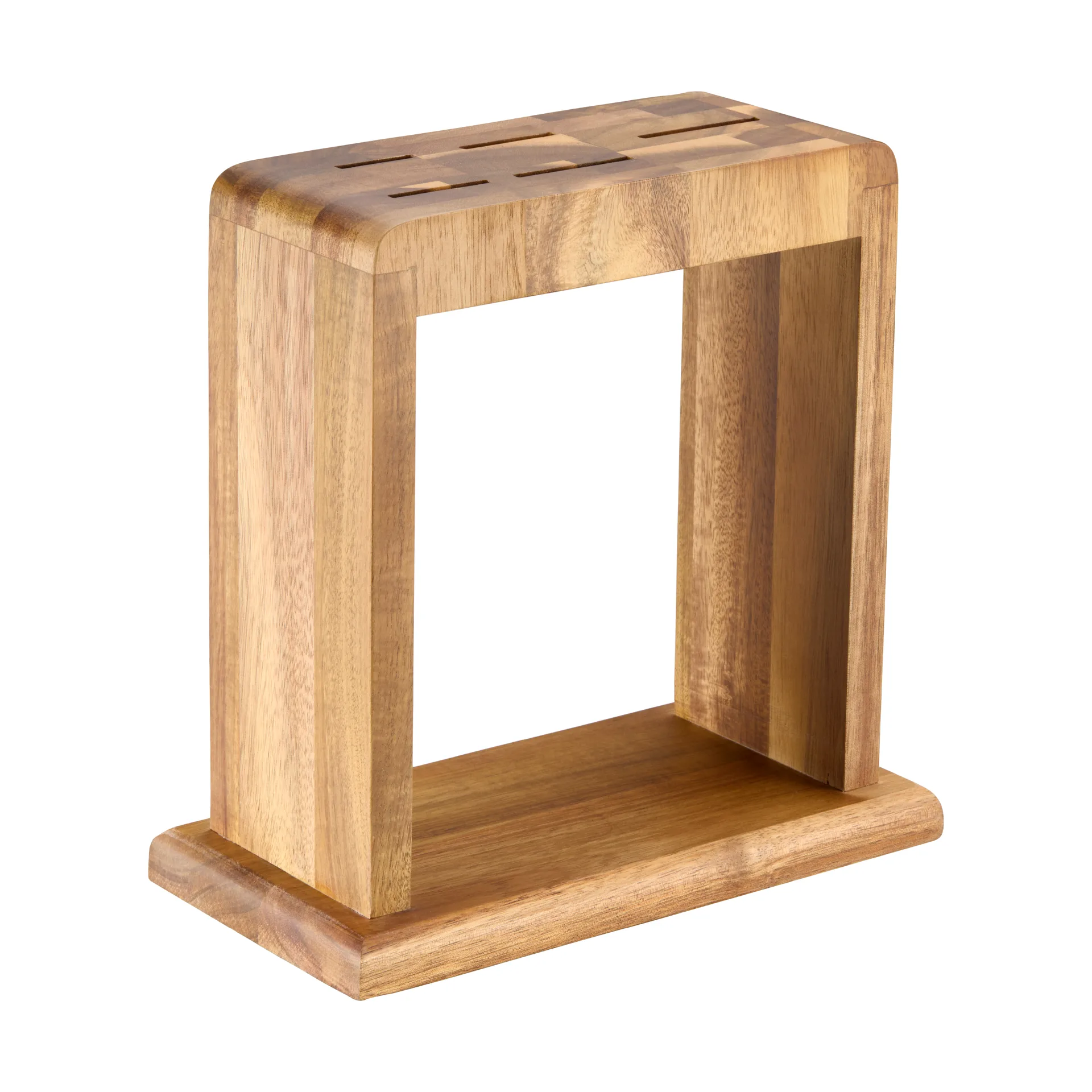Kaira knife block 23.4 cm, Acacia wood Dorre