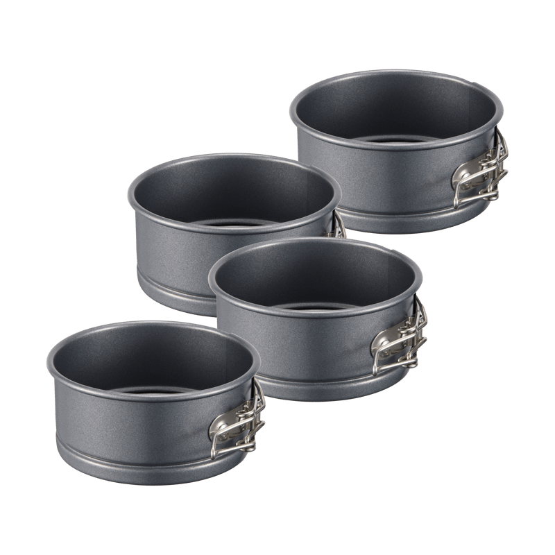 Dorre Karabo mini springform carbon steel 4-pack Ø10 cm