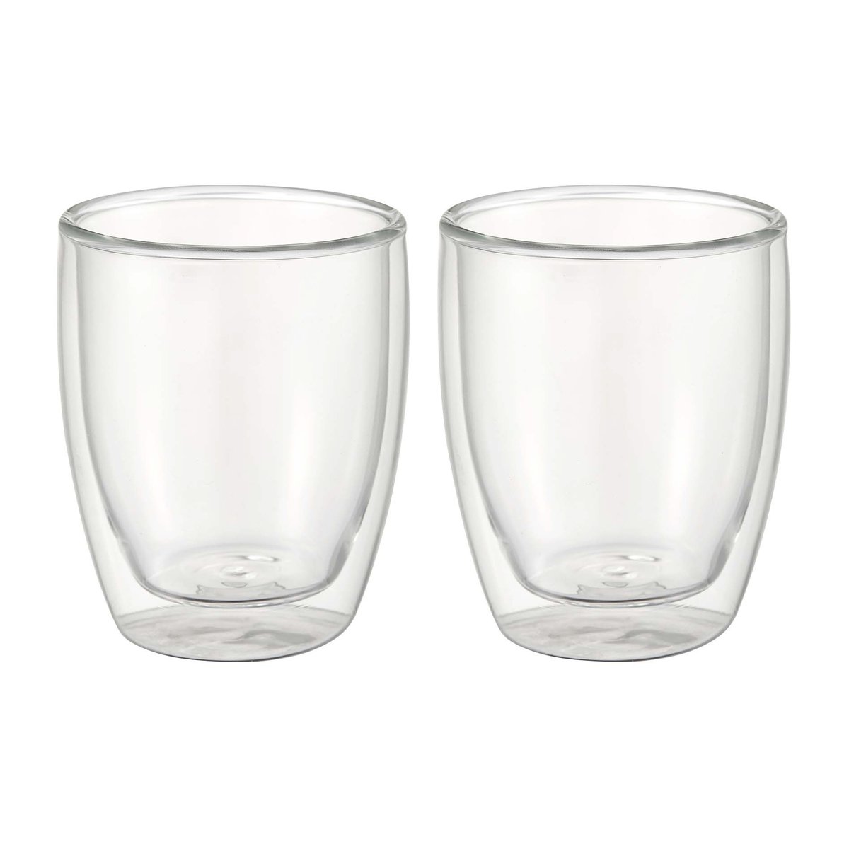 Dorre Kari Lungomug 2-pack Glass | Scandinavian Design | Coffee cups | Transparent