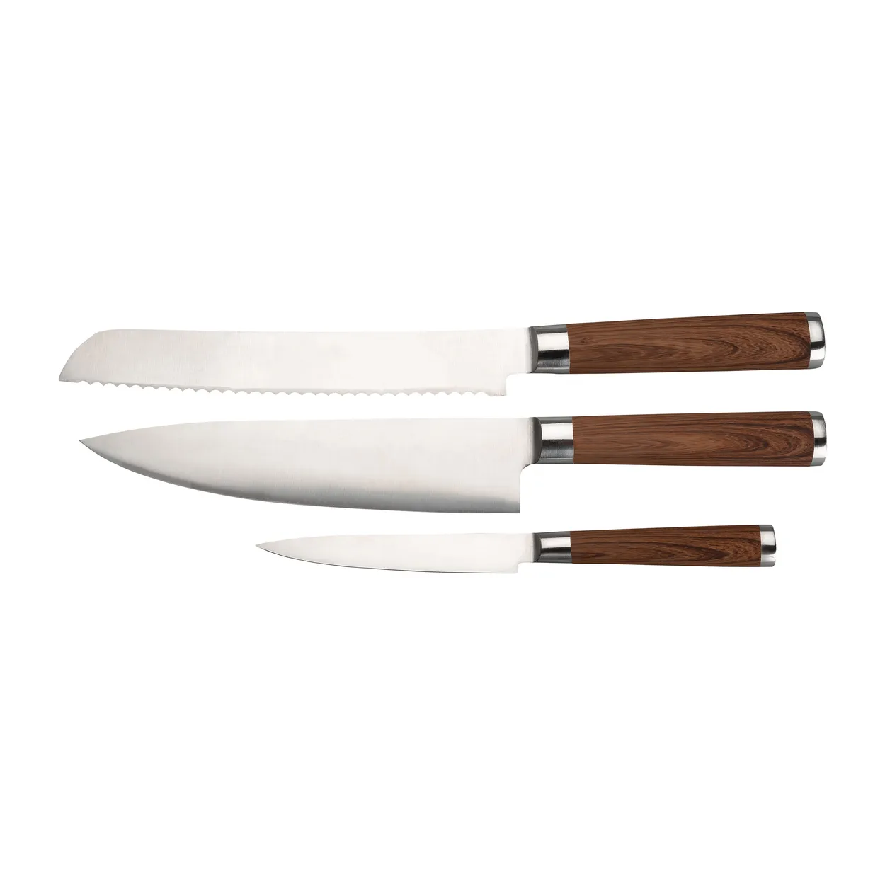 Dorre Kasima knife set 3 knives Stainless steel | Scandinavian Design | Knife sets | Silver-coloured