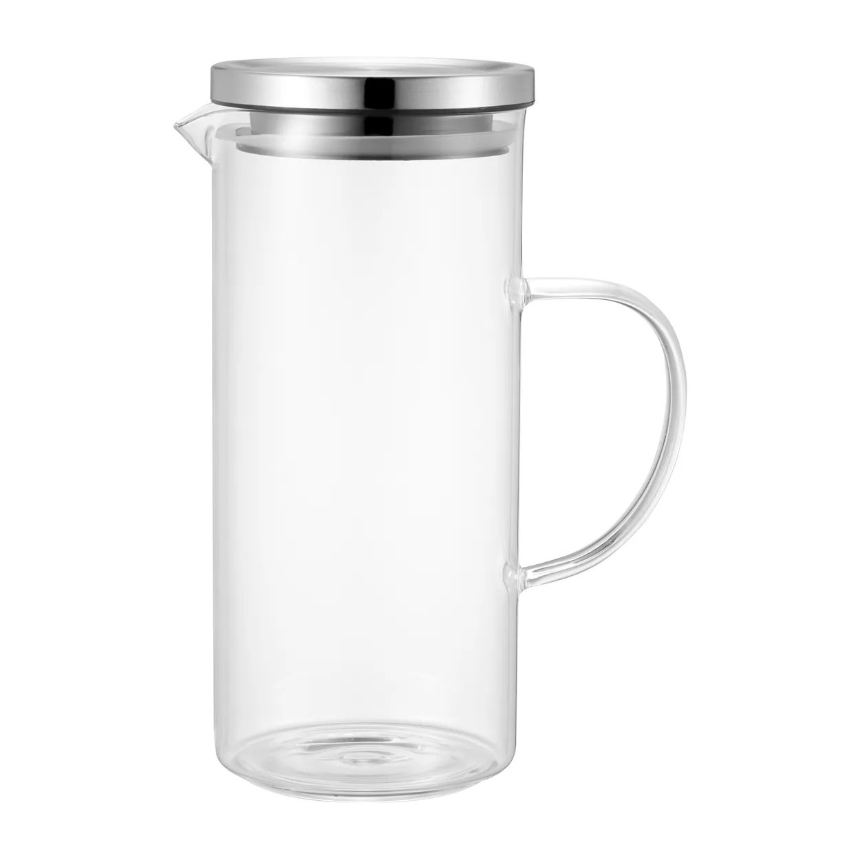 Dorre Kay jug 1.3 L Glass-stainless steel | Scandinavian Design | Water jugs and carafes | Transparent