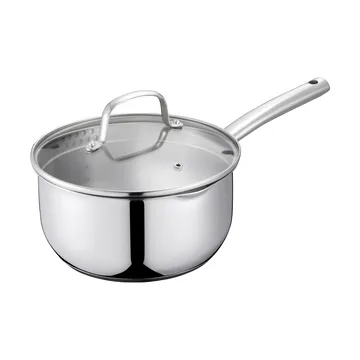 Kerri saucepan set - Stainless steel, 10 pieces - Dorre