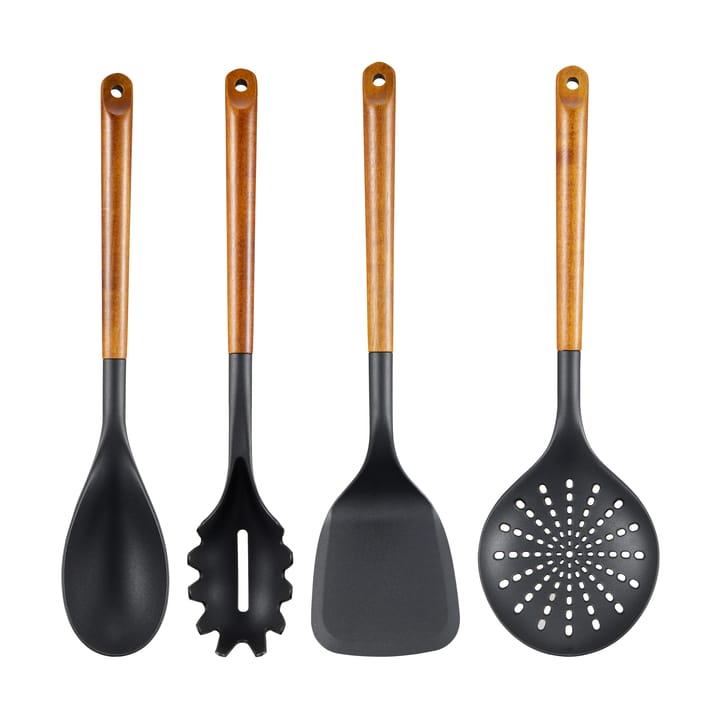 Korra kitchen utensils 4 pieces - Acacia-plastic - Dorre