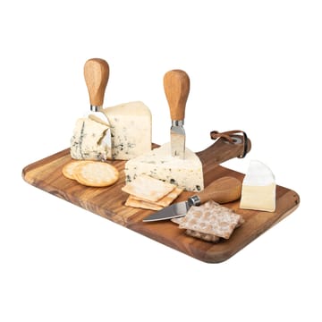 Oline cheese tray acacia 4 pieces - 26x29 cm - Dorre