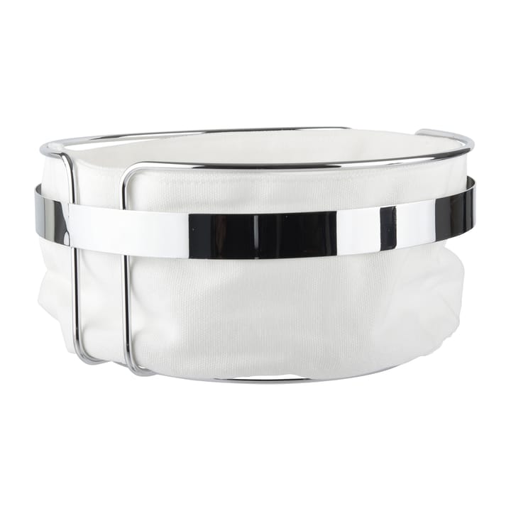 Practical bread bin Ø22 cm, Fabric-chrome Dorre