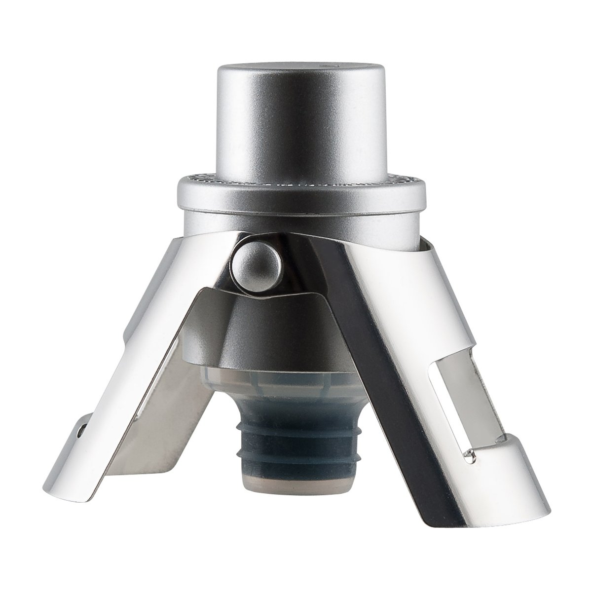 Dorre Pump it champagne stopper Silver | Scandinavian Design | Silver-coloured