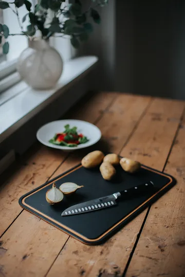 Sami chopping board pressed wood fiber - Black, 44x32.5 cm - Dorre