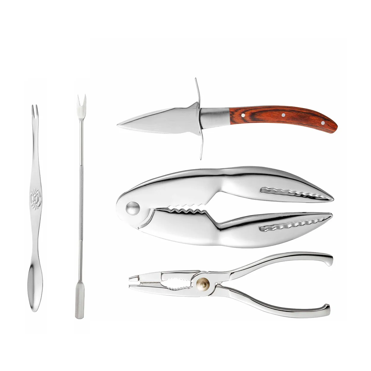 Dorre Skai sea food set 15 pieces Stainless steel | Scandinavian Design | Table cutlery | Silver-coloured