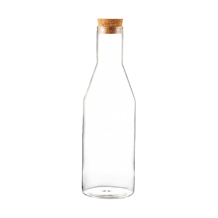Sunnanö glass carafe with cork lid 1 l - Glass-cork - Dorre