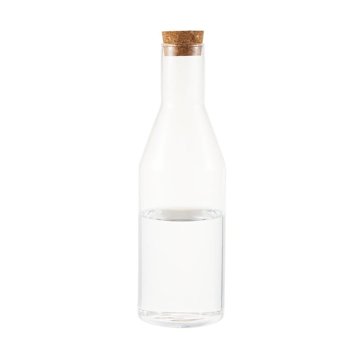 Sunnanö glass carafe with cork lid 1 l, Glass-cork Dorre