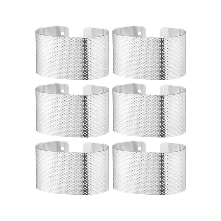 Svea napkin rings 6-pack - Silver - Dorre