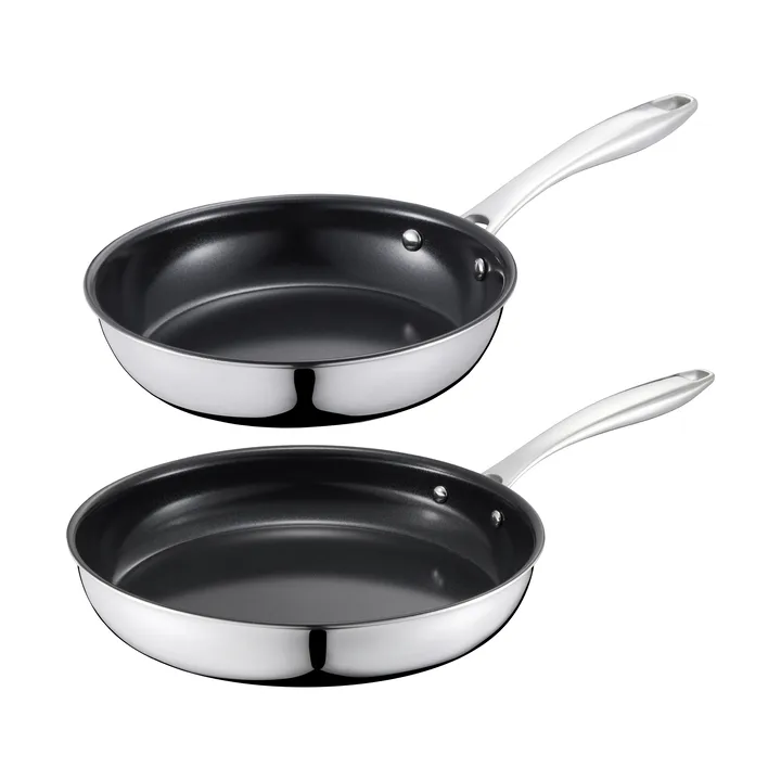 Trivence frying pan set - Ceramic coating, 3-ply, 2 pieces - Dorre