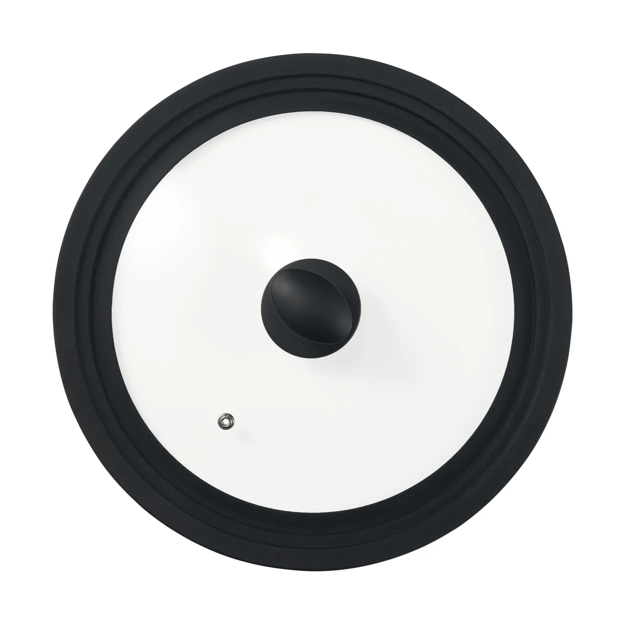 Dorre Una Universal lid black silicone round Glass | Scandinavian Design | Lids & accessories | Black