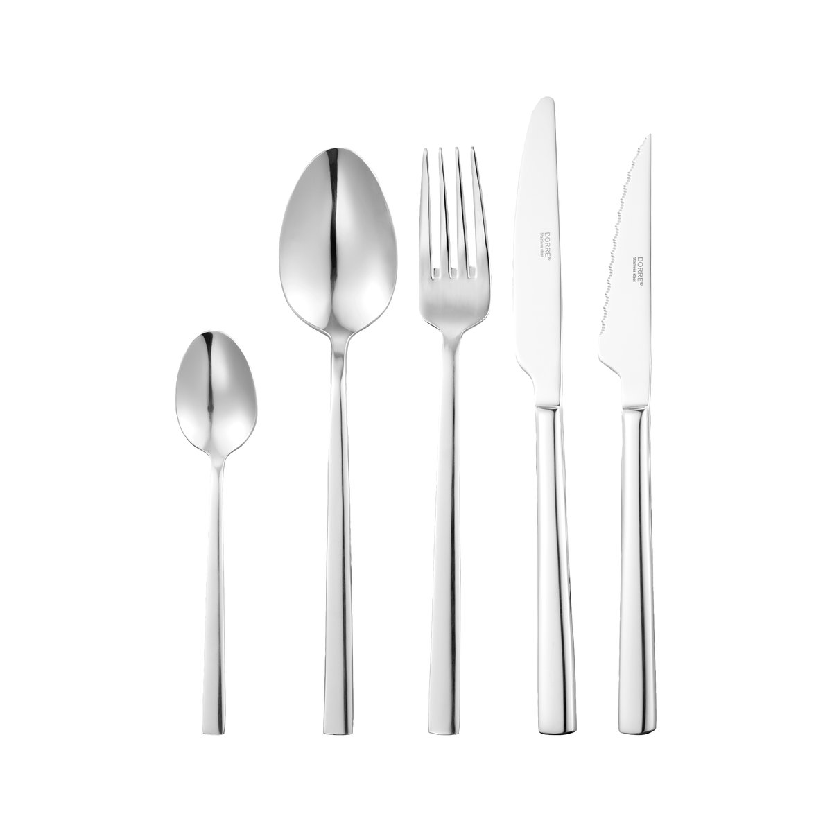 Dorre Victoria cutlery stainless steel 30 pieces | Scandinavian Design | Cutlery sets | Silver-coloured
