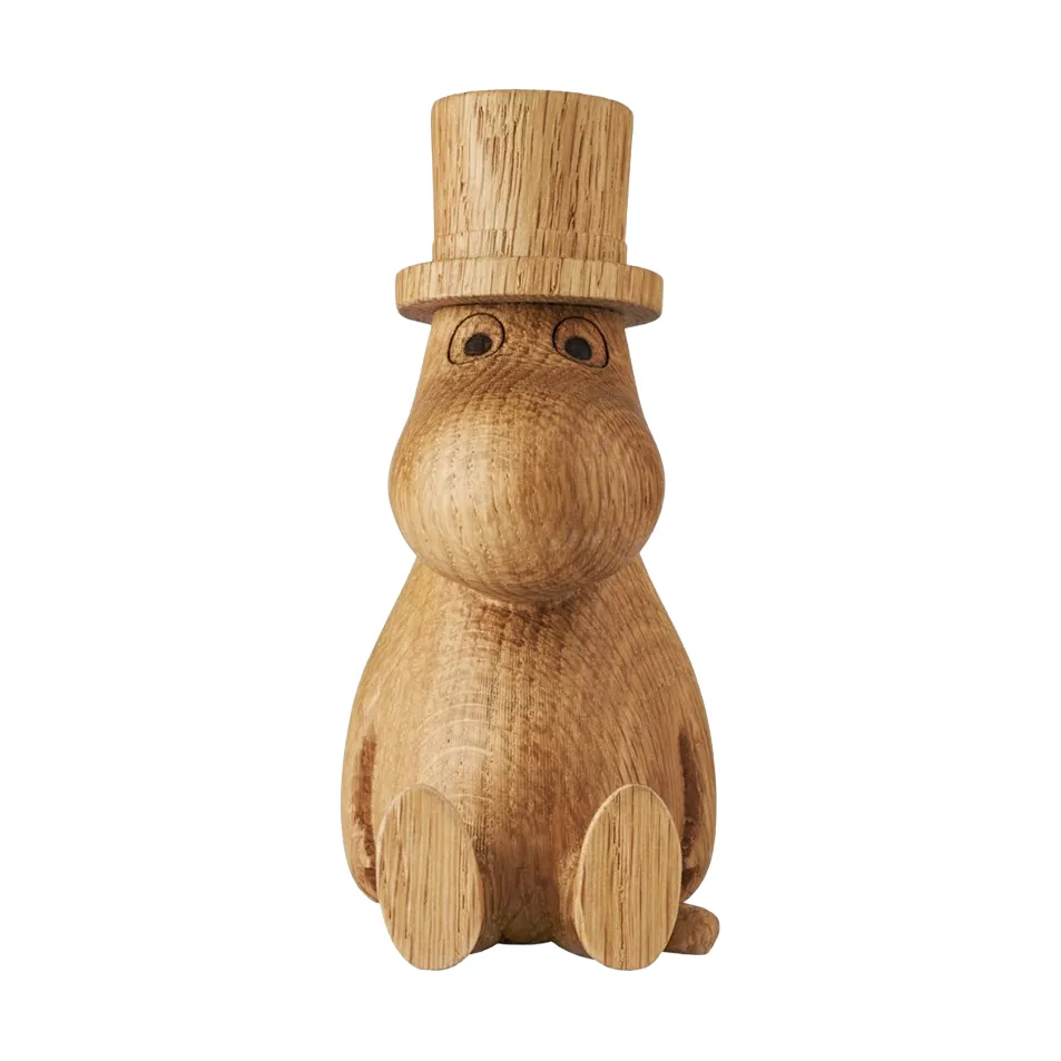 Moomin wooden decoration Moominpappa 11 cm, OAK (FSC) Dsignhouse x Moomin
