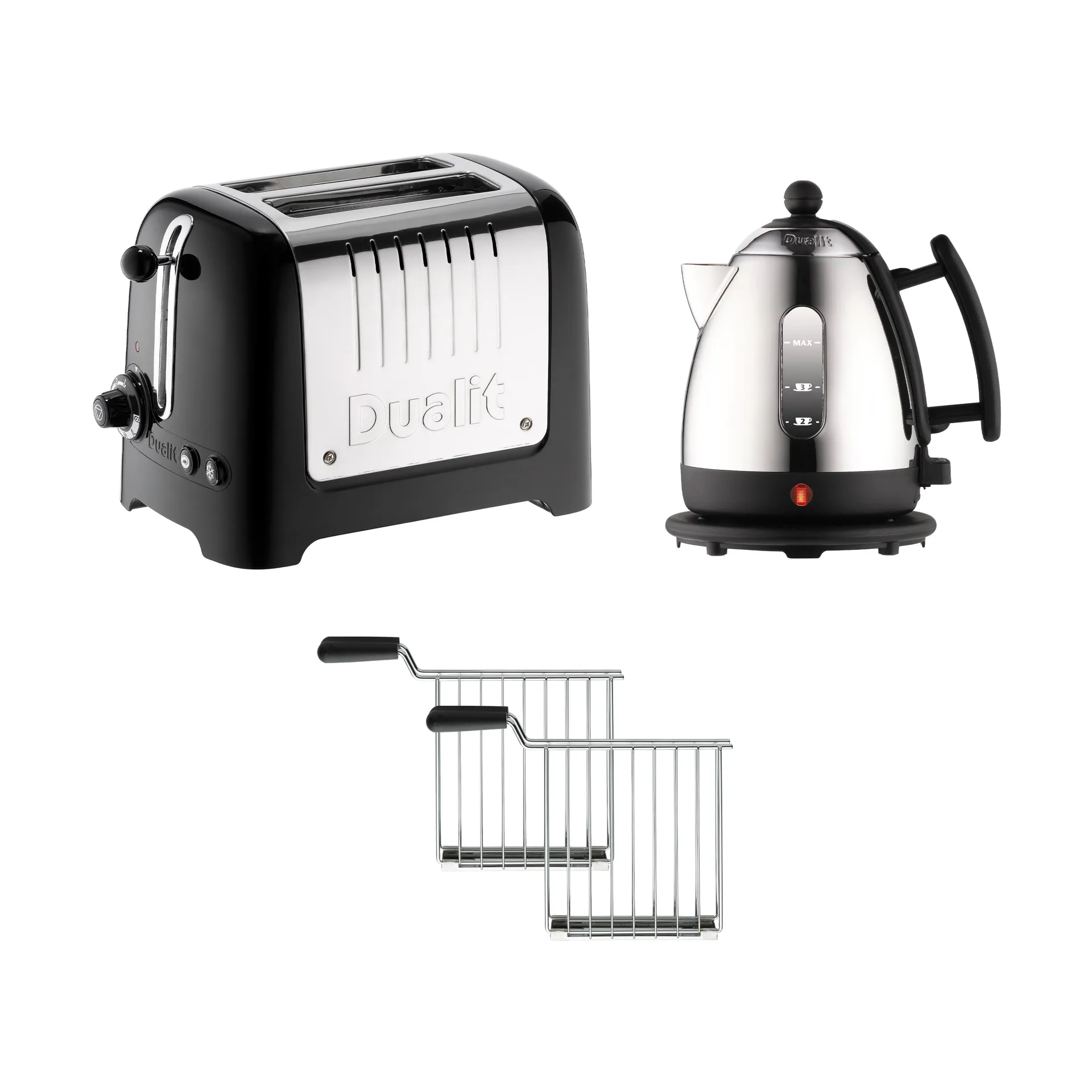 Dualit Lite kettle and toaster 2 pieces, Black Dualit