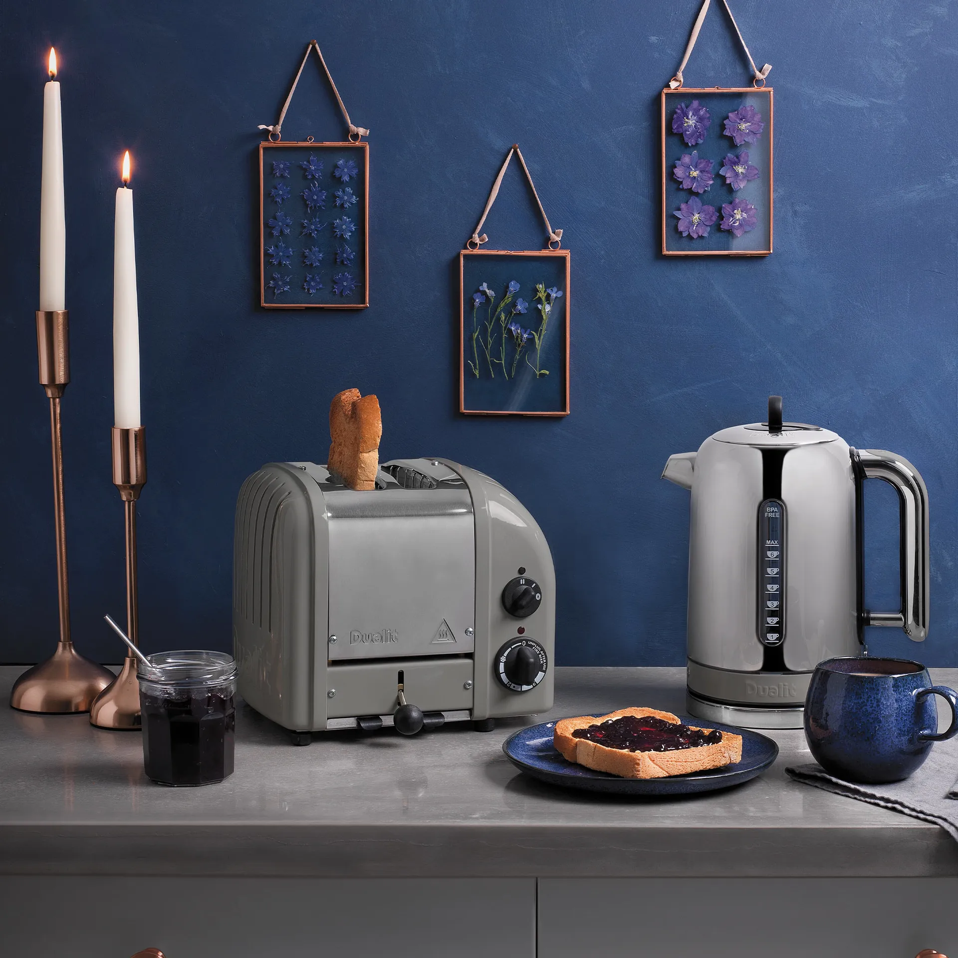 Toaster Classic 2 slices, Grey Dualit