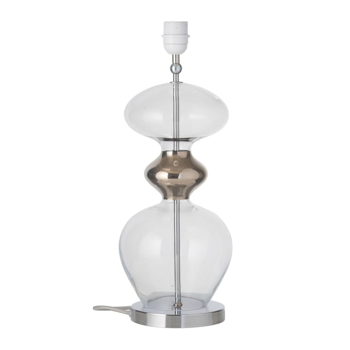 Futura lamp base - clear + silver-coloured cord - EBB & FLOW