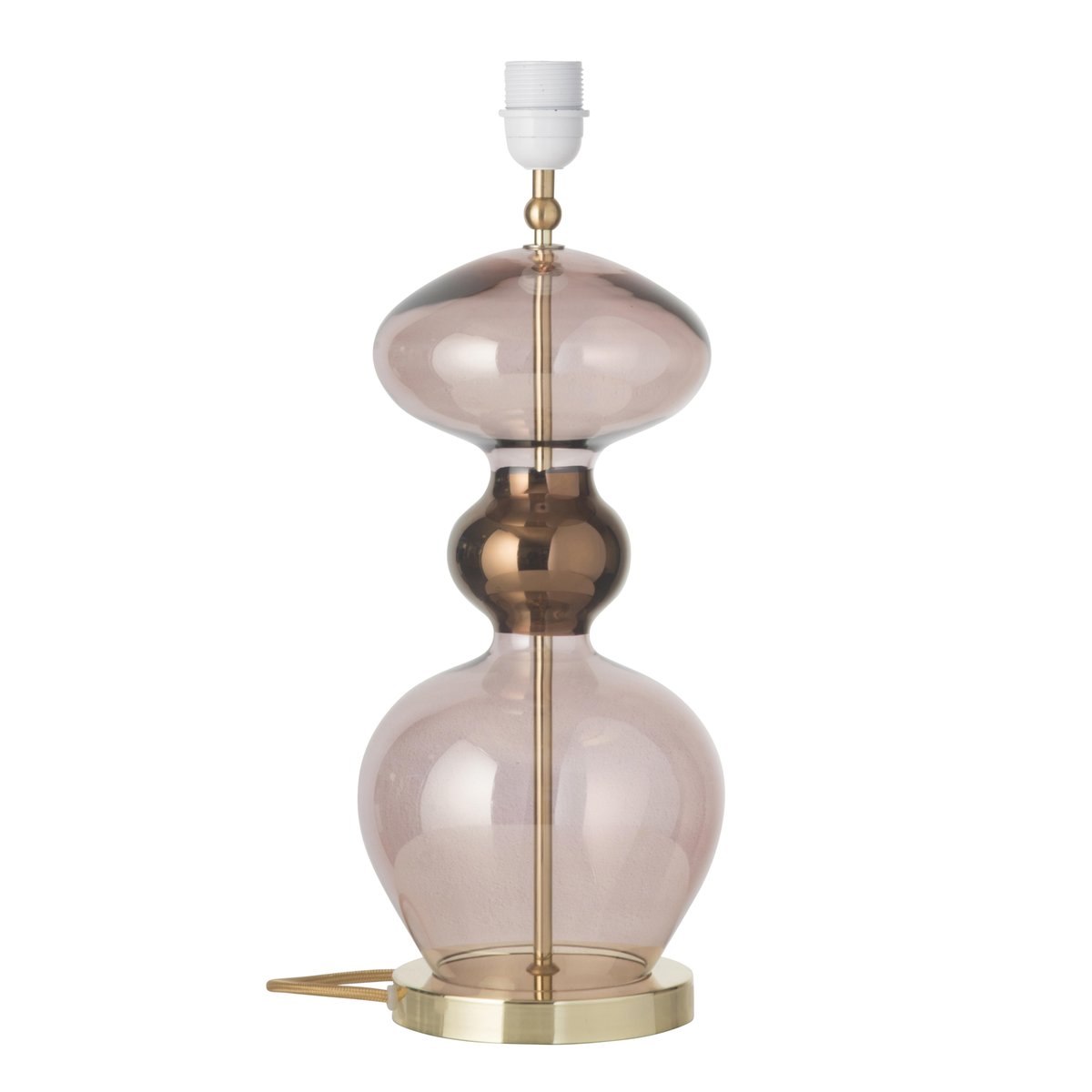 EBB & FLOW Futura lamp base obsidian | Scandinavian Design | Lamp bases | Brown