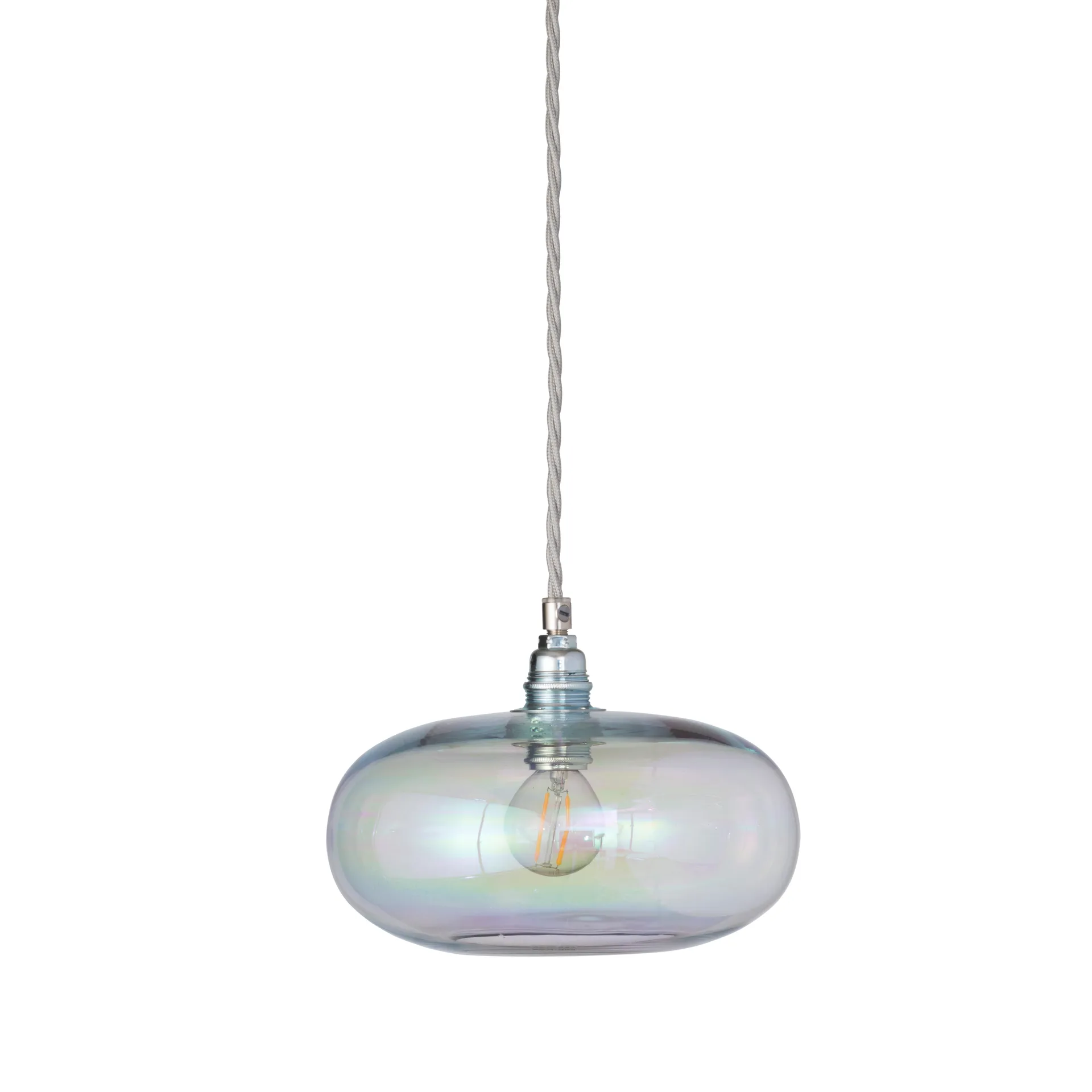 Horizon ceiling lamp Ø 21 cm, chameleon-silver EBB & FLOW